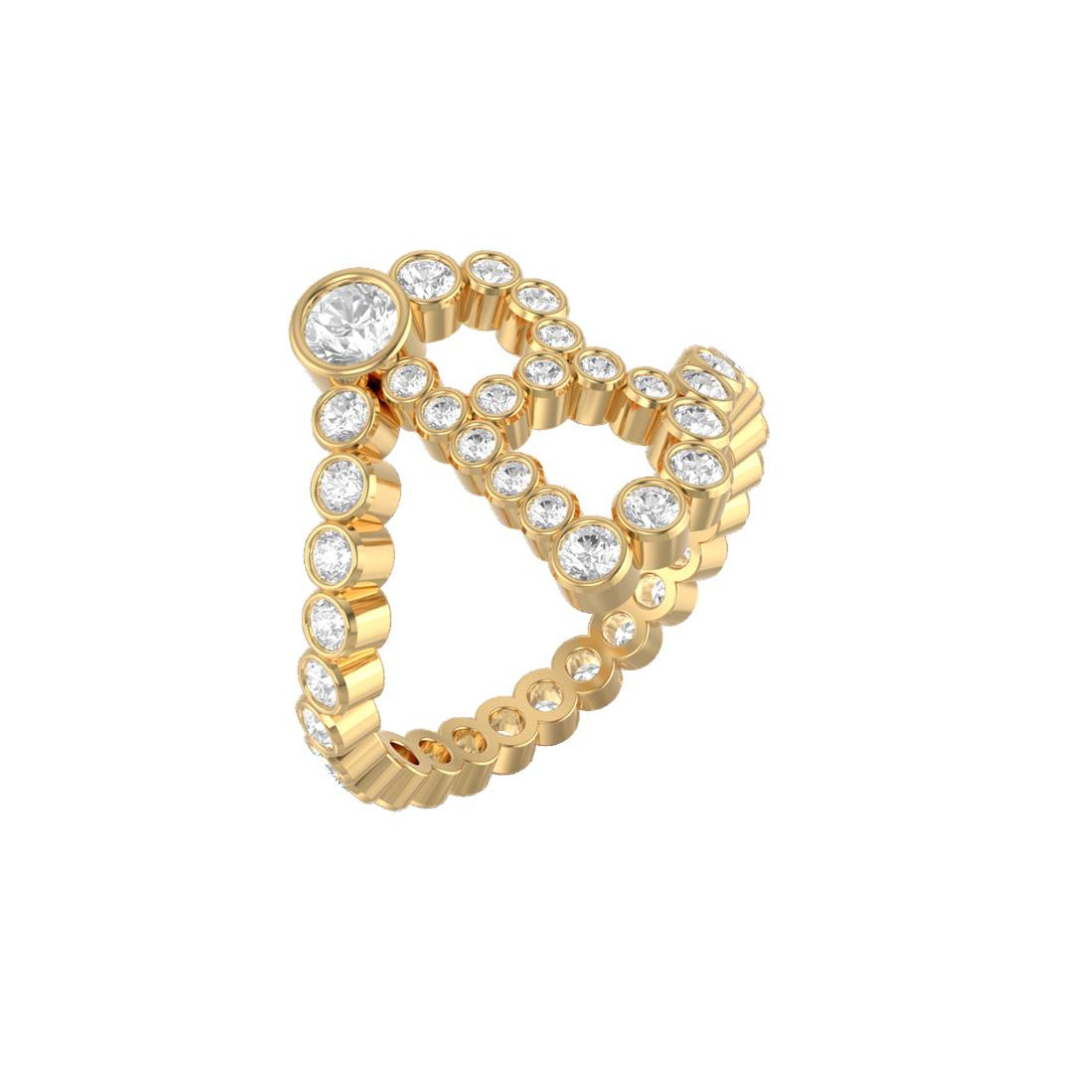 Diamond Bubble Initial Ring