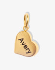 Custom Engravable Heart Pendant Charm