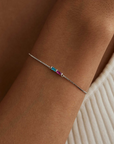Baguette Birthstone Bracelet