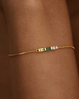 Baguette Birthstone Bracelet