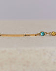 Mama Personalized Bar and Birthstone Bracelet