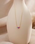 Birthstone Heart Necklace