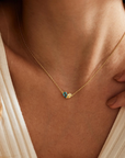 Birthstone Heart Necklace