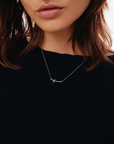 Curved Cross Necklace