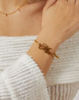 Custom Name Bangle Bracelet