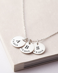 Customized Initial Birthdate Necklace