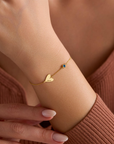 Engraved Heart Bracelet