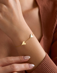 Engraved Heart Bracelet