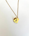 Personalized Envelope Letter Necklace with Real Rose Box