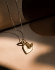 Pearl Initial Heart Necklace