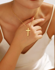 Personalized Cross Name Necklace
