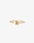 Dainty Personalized Initial Ring