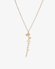 Personalized Name Necklace with Birth Flower