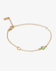 Birthstone Letter Bracelet