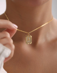 Signet Initial Necklace