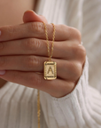 Signet Initial Necklace