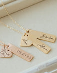 Engraved Tag Necklace