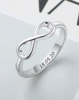 Custom Engraved Infinity Ring