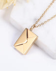 Personalized Envelope Letter Necklace