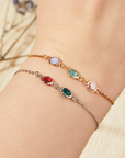 Birthstone Bracelet Gold