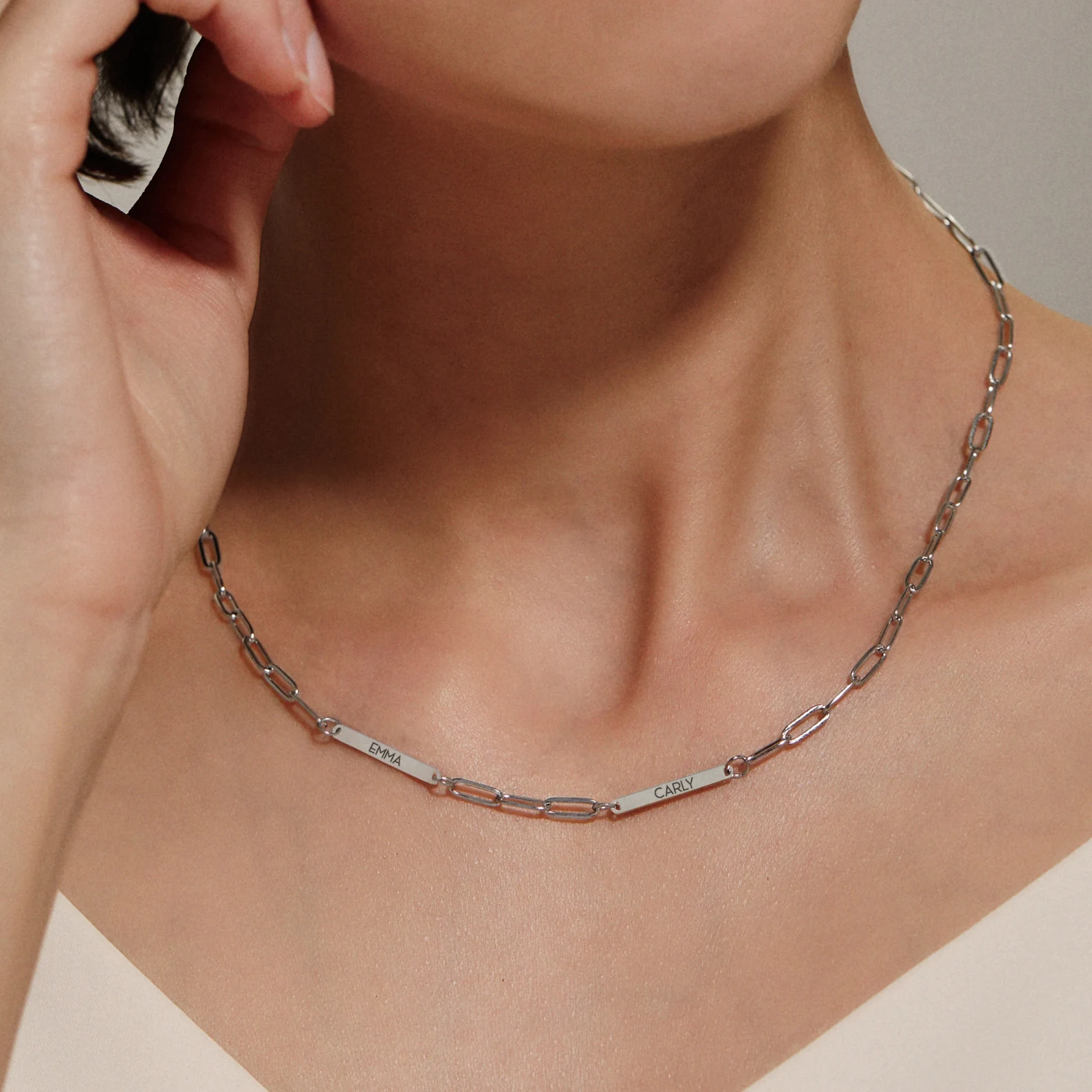 Paperclip Chain Name Necklace